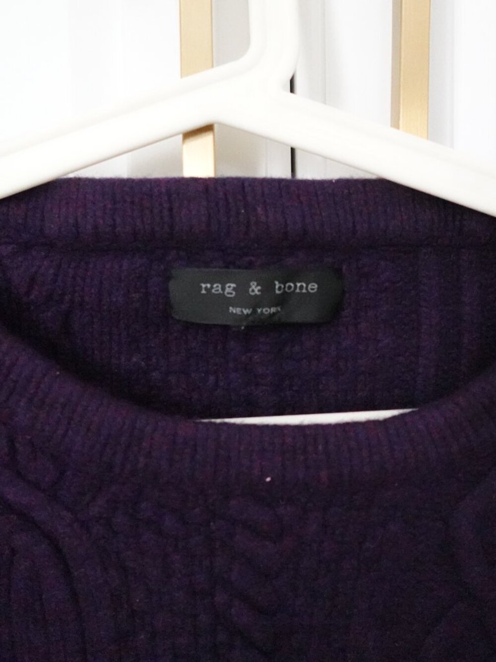 Rag & Bone Wool Cashmere Cable Knit Sweater S Great Condition